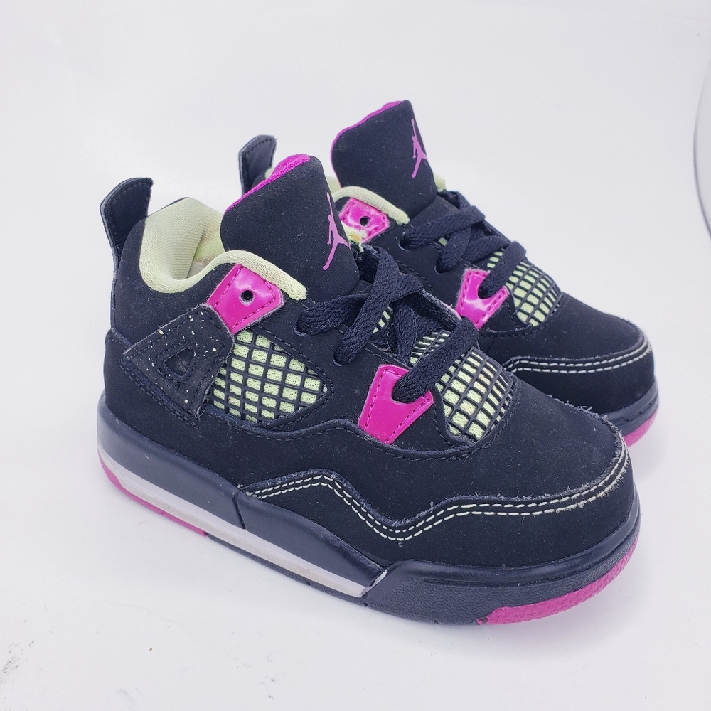 Nike Jordan 4 Retro GT Black Sneakers Toddler 7C